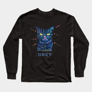 Obey the Cat Long Sleeve T-Shirt